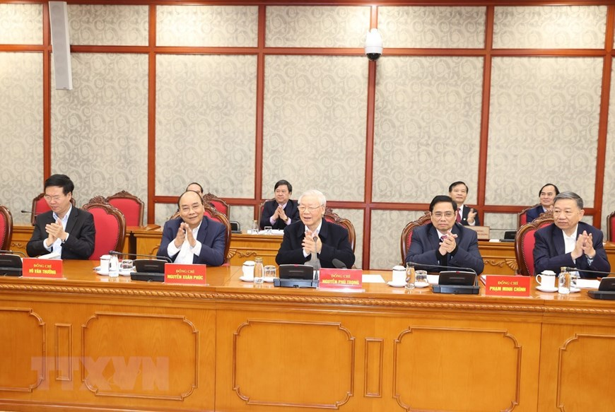 politburo secretariat of party central committee hold first session